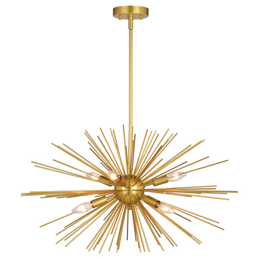 Pendant - Nikko 26-in. 6 Light Pendant Gold P0366