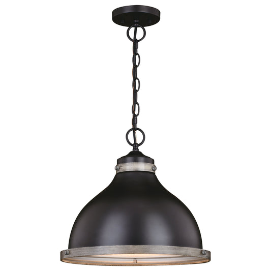 Pendant - Sheffield 15-in. Pendant New Bronze And Distressed Ash With Light Silver Inner P0368