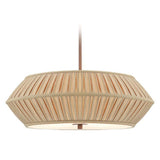 Pendant - Sunrise 4Lt Pendant Classic Bronze W/ Pleated Shade 1034-206