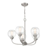 Transitional - Craftmade Glenda 5 Light Chandelier Polished Nickel 56225-BNK