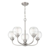 Transitional - Craftmade Glenda 5 Light Chandelier Polished Nickel 56225-BNK